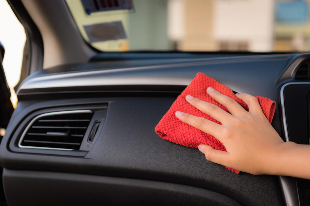 remove scratches from a car dashboard