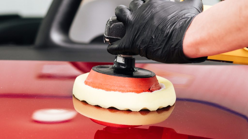 Correcting swirl marks on red paint