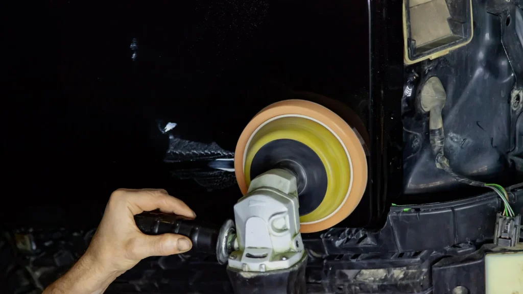 car polishing removing light paint scratches